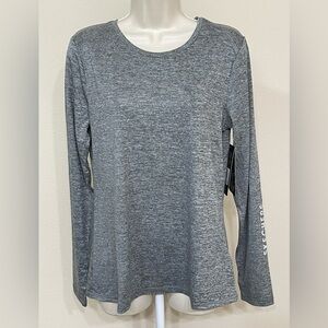 Skechers GoDri Women’s Gray Long Sleeve Round Neck Soft Activewear T-Shirt s M